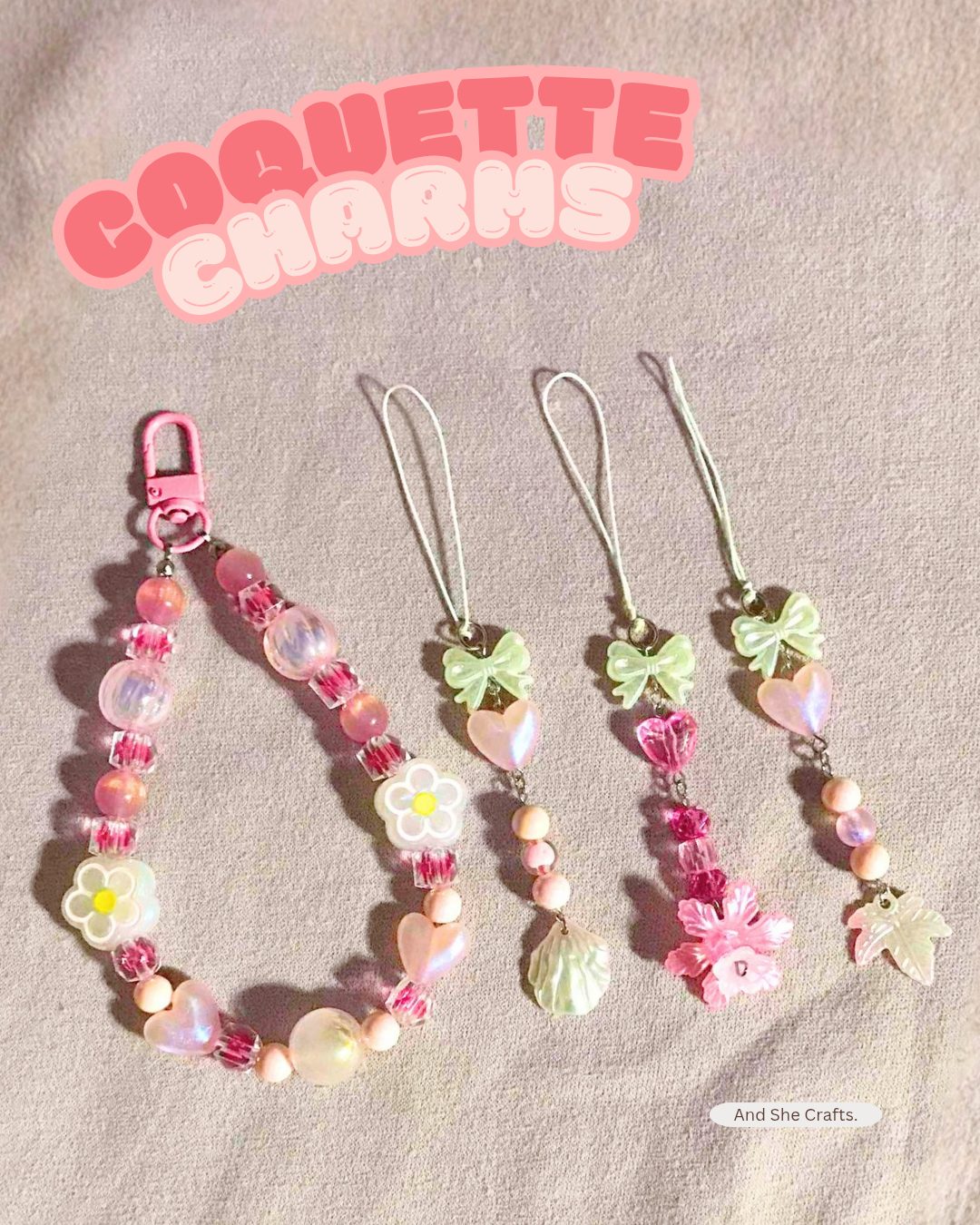 A handcrafted charm crafted by And She Crafts